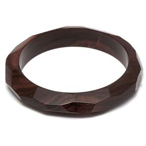 Branch Wood Faceted Edge Bangle